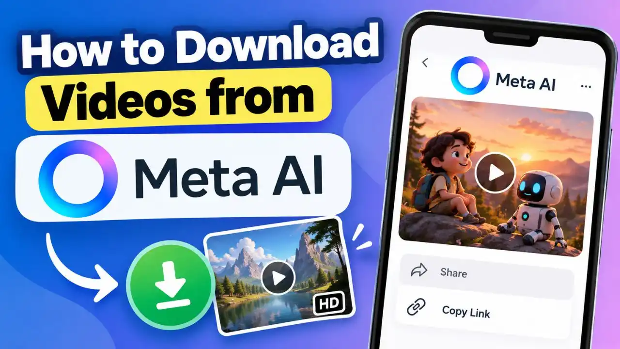How to Download Videos from Meta AI in HD Without Watermark for Free
